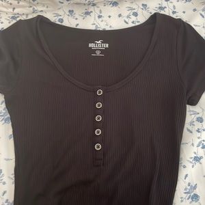 black short sleeve bodysuit